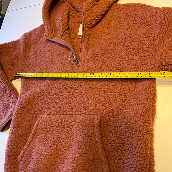 Billabong large Sherpa cropped hoodie burnt orange - Picture 6 of 7